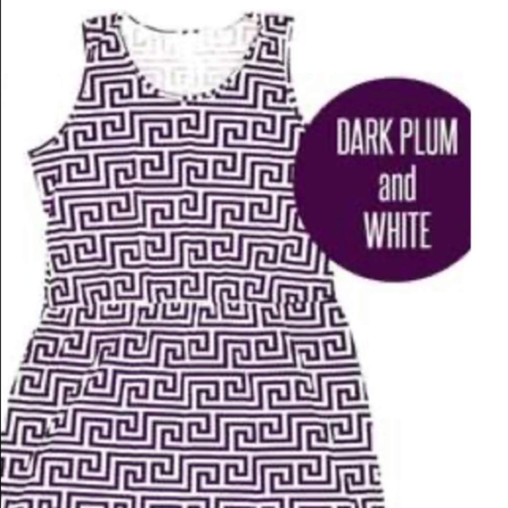 LuLaroe Summer dress- Greek key- M